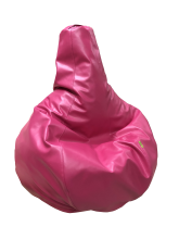Кресло-груша экокожа Rhodes, розовая