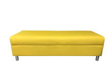 Банкетка «Флагман» двухместная, экокожа Pegaso, желтая