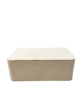 Банкетка «Ультра» двухместная, флок Santorini 02, кремовый