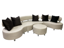 Модульный диван «Артемида» 7-м, экокожа Oslo, кремовый