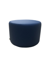 Пуф круглый D=600 мм, экокожа Pegaso, синий - 5000 ₽