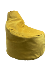 Кресло-груша Комфорт, велюр Velvet Lux, желтый