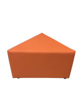 Пуфик «Мозайка», экокожа Pegaso, оранжевый - 7600 ₽