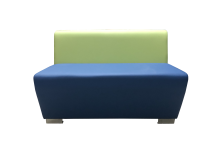 Секция «Бальдр» двухместная, экокожа Pegaso, салатово-синяя - 15600 ₽