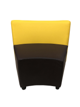 Секция V «Дуга» одноместная, экокожа Pegaso, желто-шоколадная - 10300 ₽