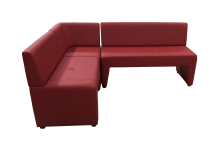 Угловой диван «Ритм», экокожа Pegaso, красный - 30800 ₽