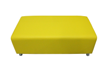 Банкетка «Классик» двухместная, экокожа Pegaso, желтая