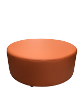 Пуф круглый D=800 мм, экокожа Pegaso, оранжевый - 8100 ₽