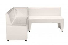 Угловой диван «Ритм», экокожа Oslo, белый - 30800 ₽