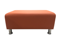 Банкетка «Классик-малютка», экокожа Pegaso, оранжевая