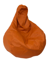 Кресло-груша экокожа Pegaso, оранжевый