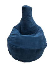 Кресло-груша Комфорт, велюр Velvet Lux, синий