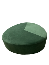 Пуф «Камешки» D=1300, велюр Velvet Lux, зеленый