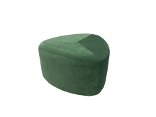 Пуф «Камешки» D=570, велюр Velvet Lux, зеленый