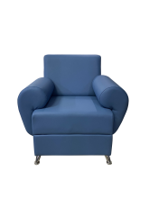 Кресло «Кардинал», экокожа Pegaso, голубое