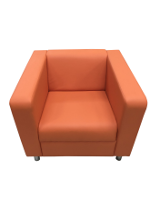 Кресло «Аполло», экокожа Pegaso, оранжевый