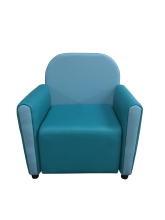 Кресло «Мальвина», экокожа Pegaso, бирюзово-голубой