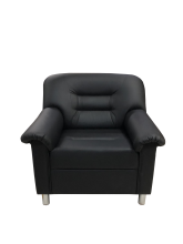 Кресло «Мягкий офис», экокожа Pegaso, черное