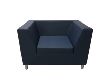 Кресло «Офис Стрикт Стайл», экокожа Pegaso, темно-синий