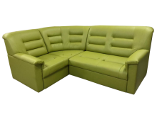 Угловой диван «Посейдон», экокожа Domus, салатовый