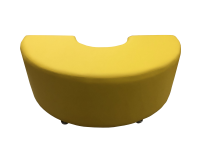 Пуфик «Радуга», экокожа Pegaso, желтый
