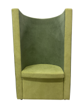 Кресло «Трон», ткань Velvet, салатово-зеленое