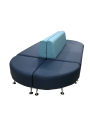 Фото 4: Модульный диван «Вайт» (6-ть секций), экокожа Pegaso, голубо-синий