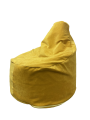 Фото 3: Кресло-груша Комфорт, велюр Velvet Lux, желтый