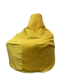 Фото 4: Кресло-груша Комфорт, велюр Velvet Lux, желтый