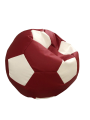 Фото 1: Кресло-мяч красный, белый (экокожа)