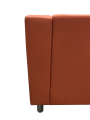 Фото 4: Диван «Аполло» двухместный, экокожа Pegaso, оранжевый