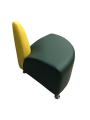 Фото 2: Секция «Блюз» угловая внешняя, экокожа Pegaso, зеленый, желтый