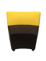 Фото 2: Диван «Дуга» четырехместный к.1, экокожа Pegaso, желто-шоколадный