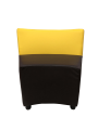 Фото 1: Секция V «Дуга» одноместная, экокожа Pegaso, желто-шоколадная