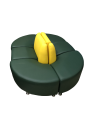 Фото 2: Диван «Блюз» шестиместный, экокожа Pegaso, зеленый, желтый