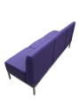 Фото 3: Диван «Компакт» трехместный, экокожа Pegaso, фиолетовый