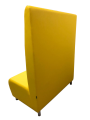 Фото 3: Секция «Классик» с высокой спинкой двухместный, экокожа Pegaso, желтый