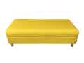 Фото 1: Банкетка «Флагман» двухместная, экокожа Pegaso, желтая