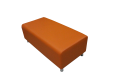 Фото 2: Банкетка «Классик» двухместная, экокожа Pegaso, оранжевая