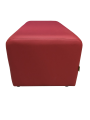 Фото 3: Банкетка «Параллелепипед» одноместная, экокожа Pegaso, красная