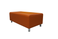 Фото 3: Банкетка «Классик» двухместная, экокожа Pegaso, оранжевая