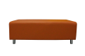 Фото 1: Банкетка «Классик» двухместная, экокожа Pegaso, оранжевая