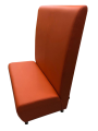 Фото 1: Секция «Классик» с высокой спинкой двухместный, экокожа Pegaso, оранжевый