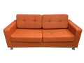 Фото 1: Диван «Офис Классик» трехместный, экокожа Pegaso, оранжевый