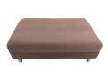 Фото 1: Банкетка «Флагман» двухместная, флок Breeze, коричневая