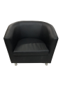 Фото 1: Кресло «Волна», экокожа Pegaso, черный