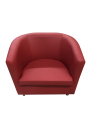 Фото 1: Кресло «Волна», экокожа Pegaso, красный