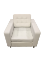 Фото 1: Кресло «Офис Классик» Люкс, экокожа Pegaso, молочное