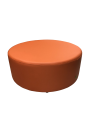 Фото 3: Пуф круглый D=800 мм, экокожа Pegaso, оранжевый