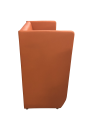 Фото 4: Диван «Классик» с высокой спинкой двухместный, экокожа Pegaso, оранжевый